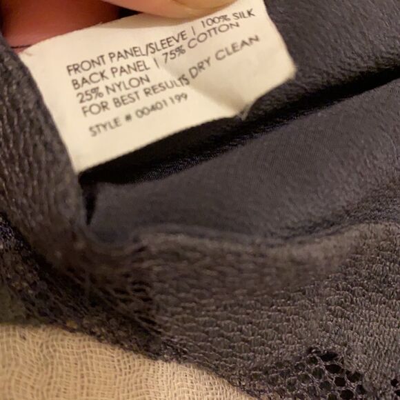 CLUB Monaco gray silk blouse. Size S. - Picture 7 of 10